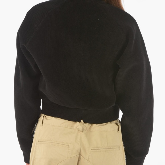 DSQUARED2 CORDUROY COOL RAGLAN FIT SWEATSHIRT WITH ZIP CLOSURE - Picture 3 of 10